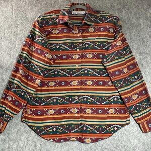 Vintage Western Shirt Women’s Large Southwest Aztec Cowgirl Rodeo